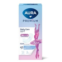 Прокладки женские Aura, Premium Light, 40 шт, ежедневные ультратонкие, 13124