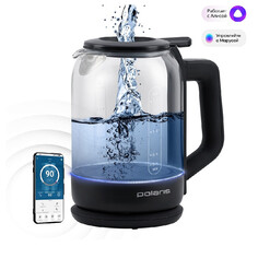 Чайники чайник POLARIS PWK1720CGLD WIFI IQ Home 2150Вт 1,5л стекло черный