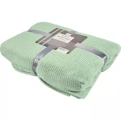 Плед Аpontar 180x200 см велсофт цвет зелень Столица текстиля