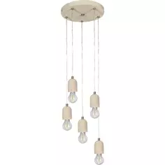 Светильник подвесной «Silvares» 5 ламп цвет серый Eglo