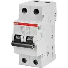 Автоматический выключатель ABB SH202 2P C50 А 6 кА