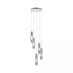Светильник подвесной светодиодный Ceratella 96905 5 ламп 15 м² нейтральный белый свет, цвет серебристый Eglo