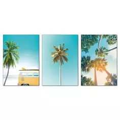 Набор постеров Солнечный пляж 39x49 см Арт Дизайн