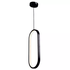 Светильник подвесной светодиодный «Руна» 2 м² цвет черный Без бренда