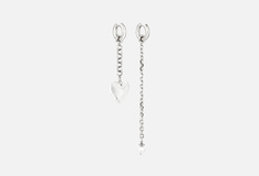 Серебристые асимметричные серьги Kotlo Studio