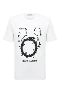 Хлопковая футболка Trussardi