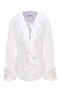 Блузка из хлопка и вискозы Dondup