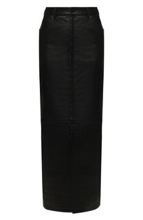 Кожаная юбка Saint Laurent