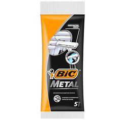 Станок для бритья BIC Одноразовые бритвы мужские 1 лезвие BIC Metal 27