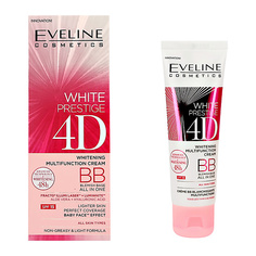 BB крем для лица EVELINE ВВ-крем для лица WHITE PRESTIGE 4D многофункциональный 50.0