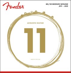 STRINGS NEW ACOUSTIC 70CL 80/20 BRONZE 11-52 Fender