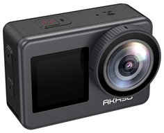 Экшн-камера AKASO Brave 7 SYYA0018-GY-01 два цветных экрана, влагозащита IPX8, электронная стабилизация, голосовое управление, Time Lapse, замедленная