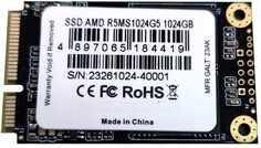 Накопитель SSD mSATA AMD R5MS1024G5 Radeon R5 1TB SATA 6Gb/s 3D TLC 552/391MB/s IOPS 84K/58K