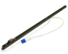 Блок розеток Hyperline SHE-36IEC-6BIEC-B-2.5PVB вертикальный, 36 розеток IEC320 C13, 6 розеток IEC320 C19, автом. выкл., кабель 2.5м (3х4.0мм2) с вилк