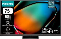 Телевизор Hisense 75U8KQ черный, 4K UHD, 120 Гц, DVB-T, DVB-T2, DVB-C, DVB-S, DVB-S2, SMART TV
