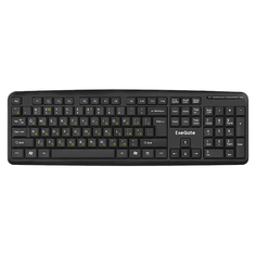 Клавиатура Exegate LY-331L EX279940RUS USB, полноразмерная, 104кл., Enter большой, длина кабеля 2м, черная, Color box