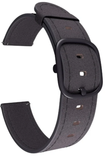 Ремешок на руку Lyambda MINKAR DSP-03-22 кожаный для часов 22 mm black