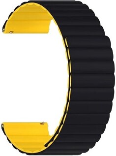 Ремешок на руку Lyambda ACRUX DSJ-32-22-BY силиконовый для часов 22 mm black/yellow