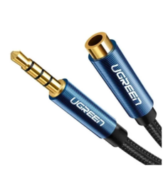 Удлинитель кабеля UGREEN AV118 40675_ 3.5mm Male to 3.5mm Female, 2м, черный