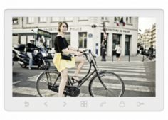 Видеодомофон Tantos Amelie Slim (White) HD SE 7" 1024х600, CVBS и 720p/1080p (AHD/CVI/TVI), сенсорные кнопки, hands free