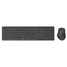 Клавиатура и мышь Wireless Rapoo 9800M DARK GREY 14523 клав:серый мышь:серый USB Bluetooth/Радио slim Multimedia )