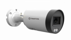 Видеокамера IP Tantos TSi-Px457FN уличная цилиндрическая с LED подсветкой белого цвета, 4-мегапиксельная