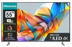 Телевизор Hisense 55U6KQ черный, 4K UHD, 60 Гц, DVB-T, DVB-T2, DVB-C, DVB-S, DVB-S2, SMART TV, HDR