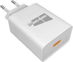 Зарядное устройство сетевое More Choice NC52QCa 1USB 3.0A QC3.0 для Type-C быстрая зарядка white