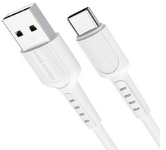 Кабель интерфейсный More Choice K26a USB 2.0A для Type-C TPE 1м White