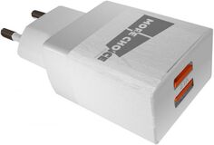 Зарядное устройство сетевое More Choice NC24i 2*USB 2.1A для Lightning 8-pin White