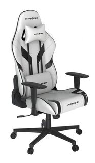 Кресло DxRacer OH/P88/WN геймерское, бело/черное, регулируемые подлокотники в 3 направлениях, наклон спинки до 135 градусов