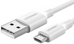 Кабель UGREEN US289 60143_ USB 2.0 A to Micro USB Cable Nickel Plating, 2м, белый