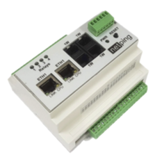 Устройство NetPing V4 удаленного мониторинга датчиков по сети Ethernet/Internet на DIN-рейку