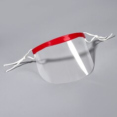 Маска для защиты лица при стрижке, 50 сменных масок, 9 × 18,5 см, цвет красный Queen Fair