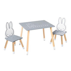 Детские столы и стулья Roba Комплект детской мебели Miffy (стол, два стульчика)