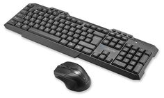 Клавиатура + мышь Oklick 205MK черный (1546786)