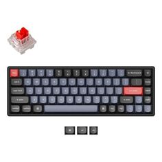 Клавиатура Keychron K6P-J1, 68 кл. K pro Mechanical Red Switch, RGB, Hot-Swap, Алюм.рамка