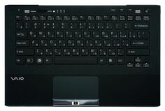 Клавиатура для Sony VPC-SA (With Touch PAD, For Fingerprint) Backlit, RU, Black, Black key Noname