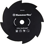 Нож для триммера Hammer Flex, закаленная сталь, круглый, 8 зубьев, толщина 1.4 мм, d=255 мм (223-010)