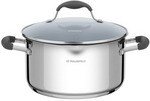 Кастрюля MAUNFELD LAURA MCS56S08GR, из нержавеющей стали, со стеклянной крышкой, 24 см