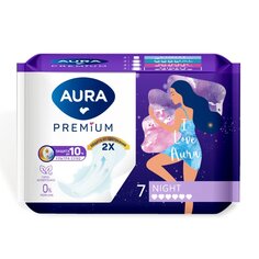 Прокладки женские Aura, Premium Night, 7 шт, 13123