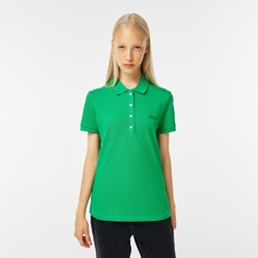 Женское поло Lacoste Slim Fit из эластичного хлопка