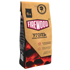 Уголь, дрова брикеты древесно-угольные FIREWOOD 1,8кг 6л