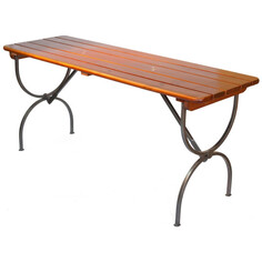 Комбинированная и металлическая мебель стол Линц 1800х600х780мм складной сосна/металл Фотон