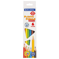 Цветные карандаши набор цветных карандашей BRAUBERG Premium 6цв