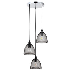 Светильники подвесные светильник подвесной DE FRAN Grissell E27 3х60Вт металл черный