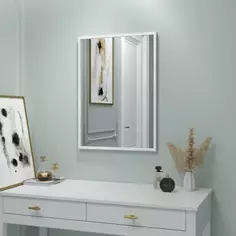 Зеркало декоративное Inspire Вега прямоугольник 50x70 см цвет белый антик