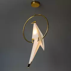 Светильник подвесной Birde 516037 4 м² нейтральный белый свет, цвет золотистый Ritter