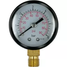 Манометр радиальный 0.6 Мпа 1/4" 70 мм Без бренда