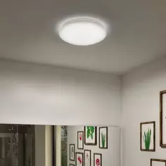 Светильник настенно-потолочный светодиодный влагозащищенный Madyled 4 м², цвет белый Без бренда